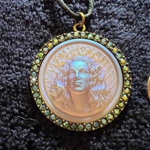 Rare Authentic Kirks Folly "Lula Fairy Dream Stone Necklace "